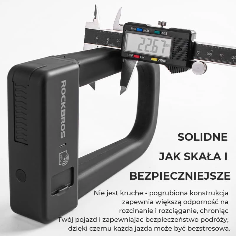 ROCKBROS RBNS1 SMART NFC U-lukko - musta