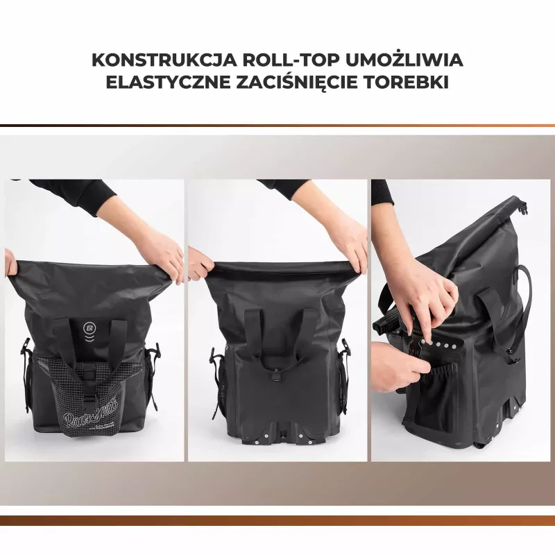 Rockbros AS-158 etulaukku Brompton-taittopyörään - musta