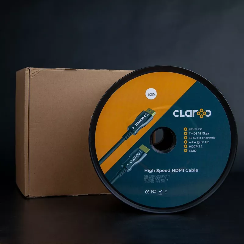 Claroc HDMI 2.0 AOC 4K@60Hz 50 m aktiivinen optinen kaapeli