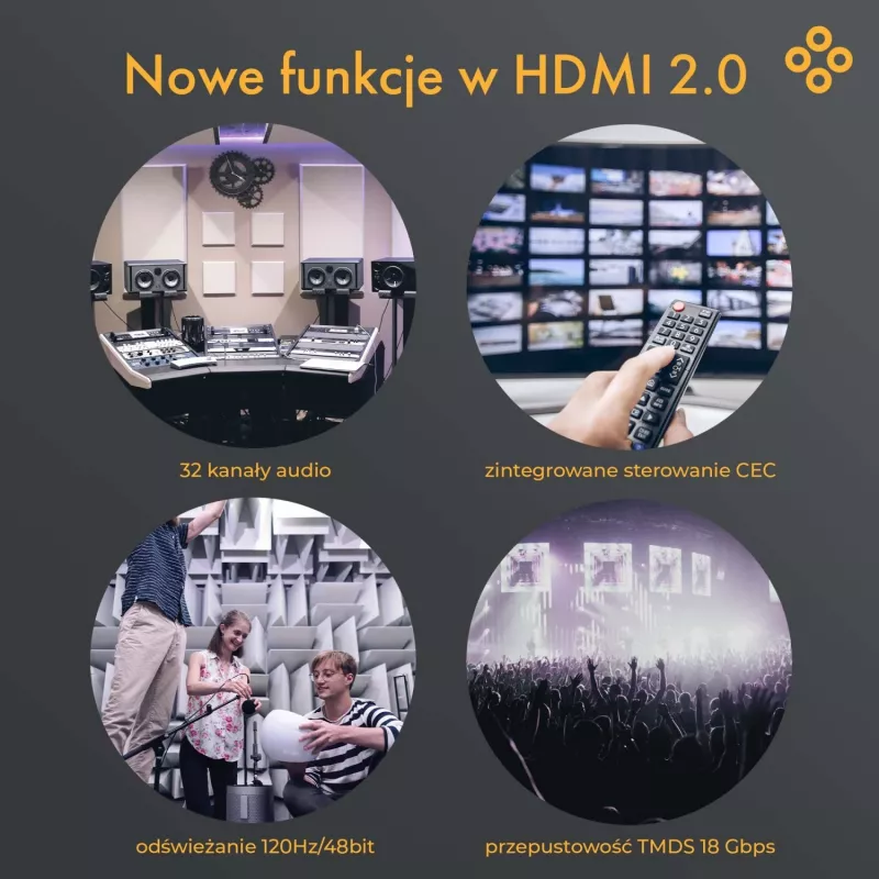 Claroc HDMI 2.0 AOC 4K@60Hz 50 m aktiivinen optinen kaapeli