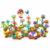 LEAN TOYS rakennuspalikkasetti luova puutarha kukat kasvit 3D 272 kpl