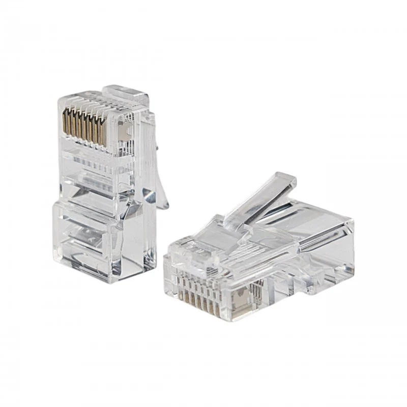 NETRACK RJ45 8P8C UTP Cat5e liitin 100 kpl:n pakkaus