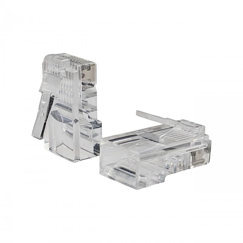 NETRACK RJ45 8P8C UTP Cat5e liitin 100 kpl:n pakkaus