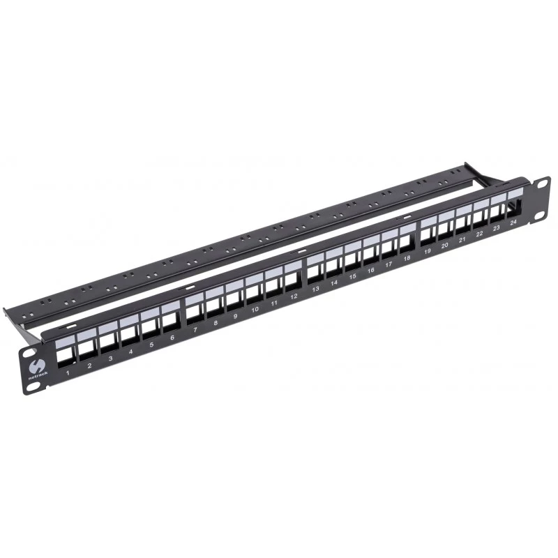 NETRACK 104-20 24-porttinen Keystone-patch-paneeli 1U 19