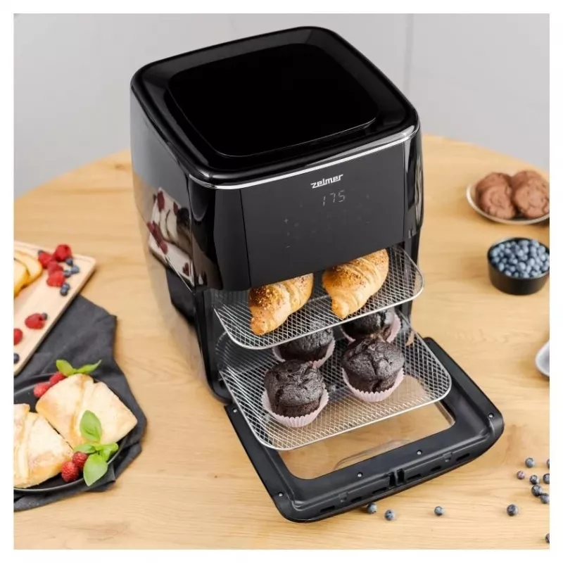 Zelmer ZAF7120 airfryer-kuumailmakeitin, musta