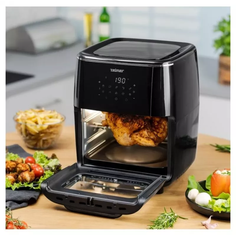 Zelmer ZAF7120 airfryer-kuumailmakeitin, musta