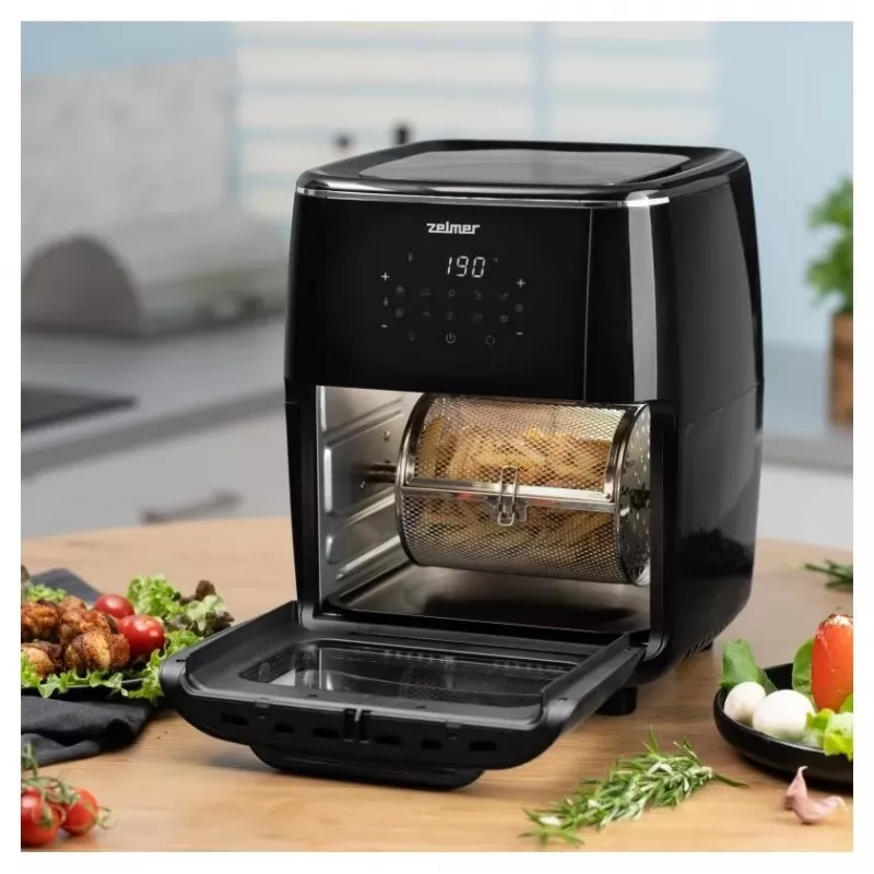 Zelmer ZAF7120 airfryer-kuumailmakeitin, musta