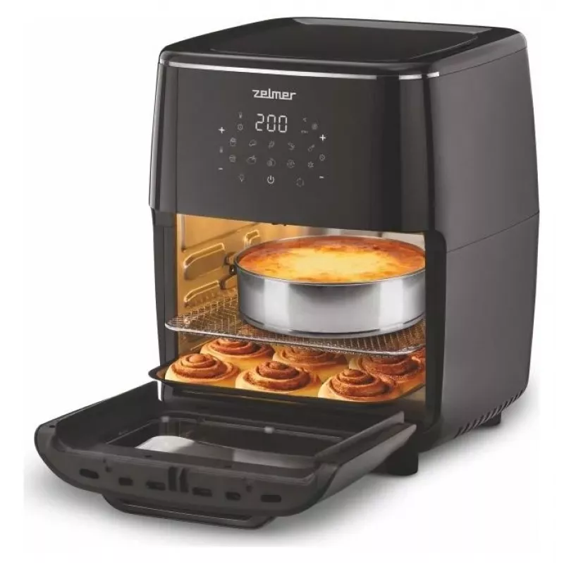 Zelmer ZAF7120 airfryer-kuumailmakeitin, musta