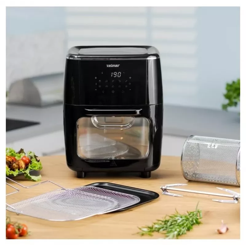 Zelmer ZAF7120 airfryer-kuumailmakeitin, musta