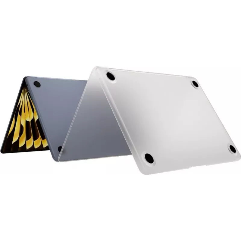 Next One SafeGuard MacBook Air 13 M2 / M3 sumu läpinäkyvä kova kuori