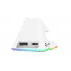 AQIRYS Zephyr langaton pelihiiri, 2,4 GHz + Bluetooth, 26000 DPI, valkoinen