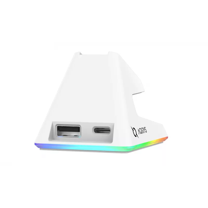 AQIRYS Zephyr langaton pelihiiri, 2,4 GHz + Bluetooth, 26000 DPI, valkoinen