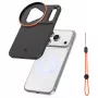 KF Protective Photography Case 58 mm objektiivikiinnikkeellä Apple iPhone 17 Pro Max - musta