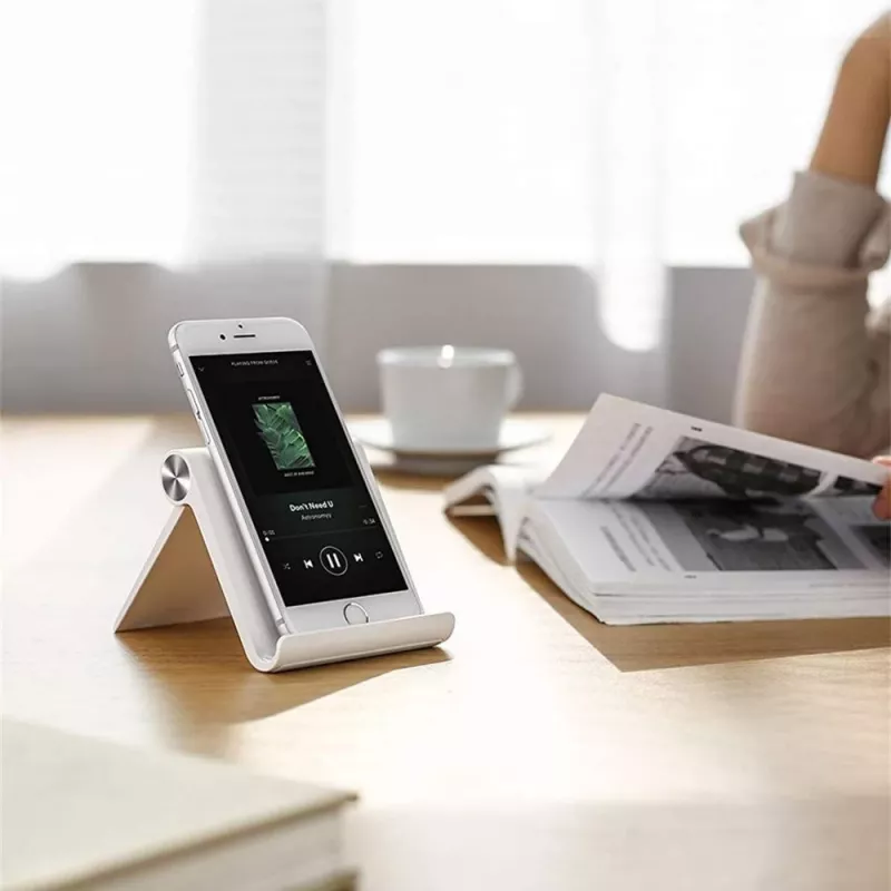 TECH-PROTECT Z1 yleinen teline älypuhelimelle ja tabletille, valkoinen