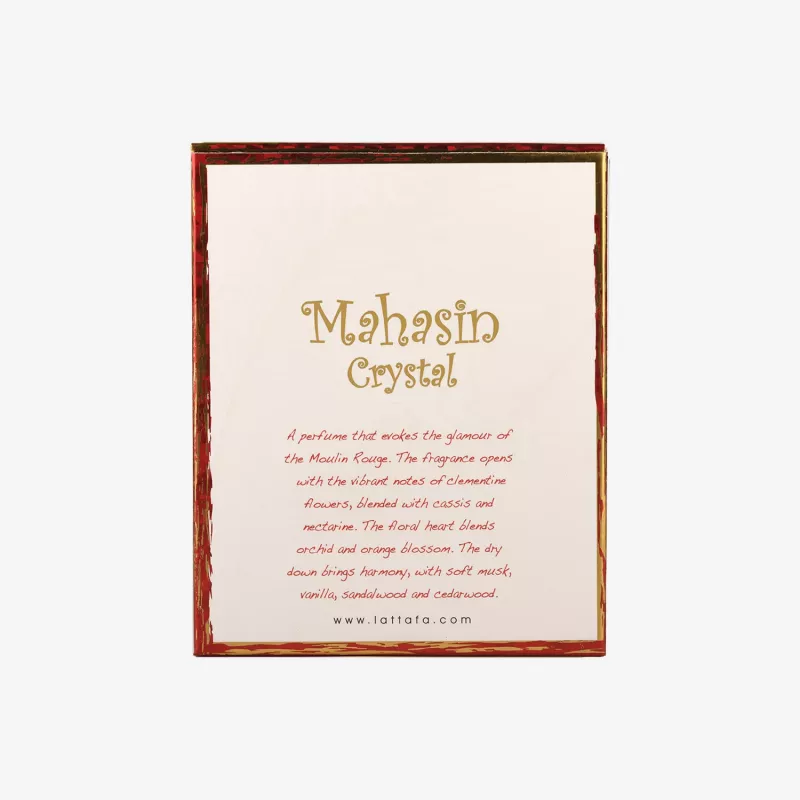 Lattafa Mahasin Crystal Eau de Parfum naisille 100 ml