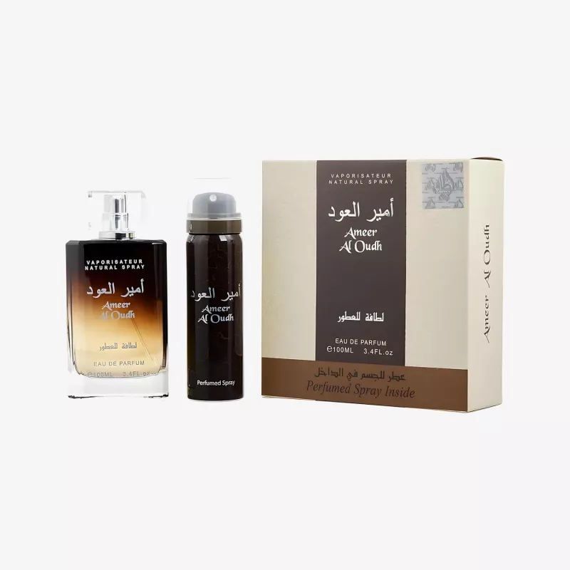 Lattafa Duo Ameer Al Oudh Eau de Parfum 100ml + Parfümspray 50ml lahjasetti