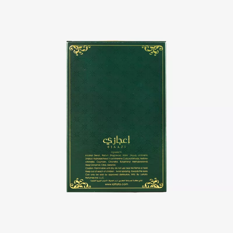 LATTAFA Ejaazi Eau de Parfum suihke 100 ml unisex amberinen puinen tuoksu