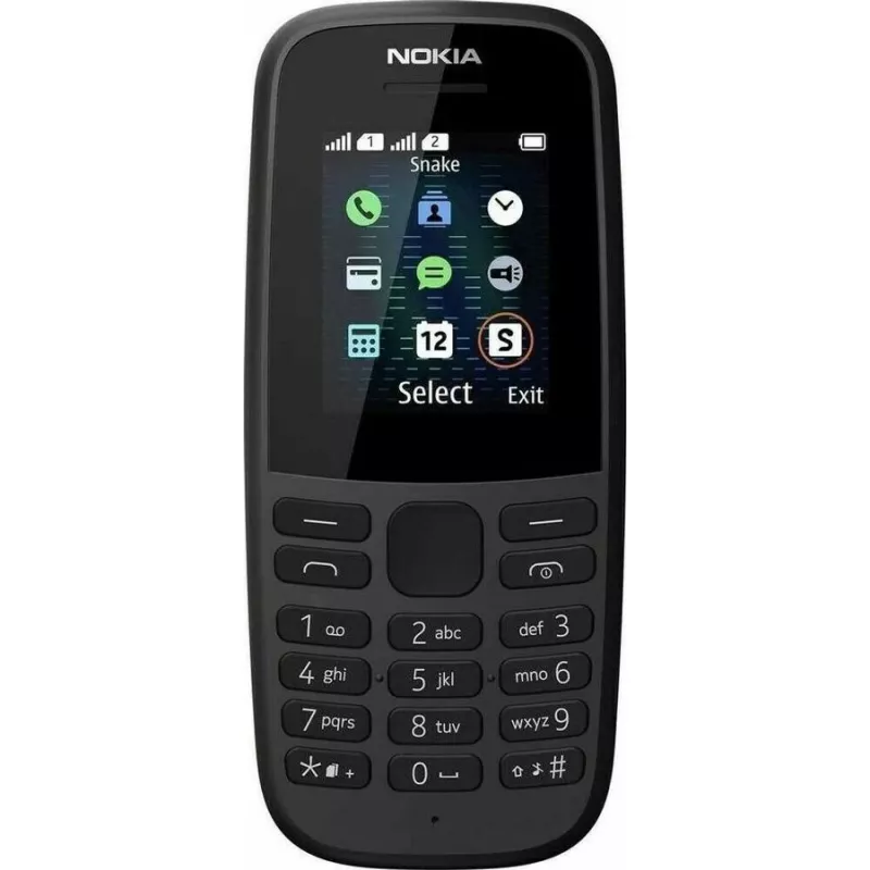Nokia 105 1.77 Sort musta