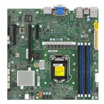 Supermicro X12SCZ-QF Micro ATX emolevy, Intel C252, LGA 1200, DDR4, Dual Gigabit LAN, IPMI