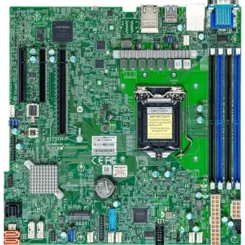 Supermicro X12STH-F-O emolevy - Micro-ATX - LGA 1200 - Intel C252 - DDR4 - Dual 1GbE - IPMI