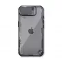 Nillkin Iceblade Prop -kotelo iPhone 16e / 17e kameran suojuksella ja jalustalla - musta