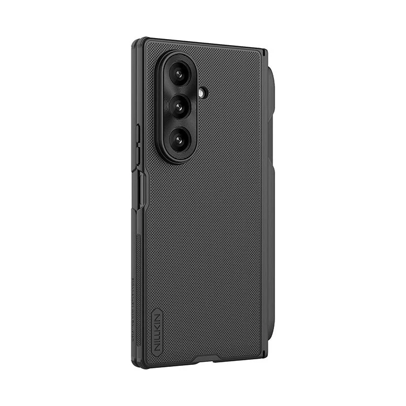 Nillkin Super Frosted Shield Fold -kotelo Samsung Galaxy Z Fold 7 S Pen -pidikkeellä - musta