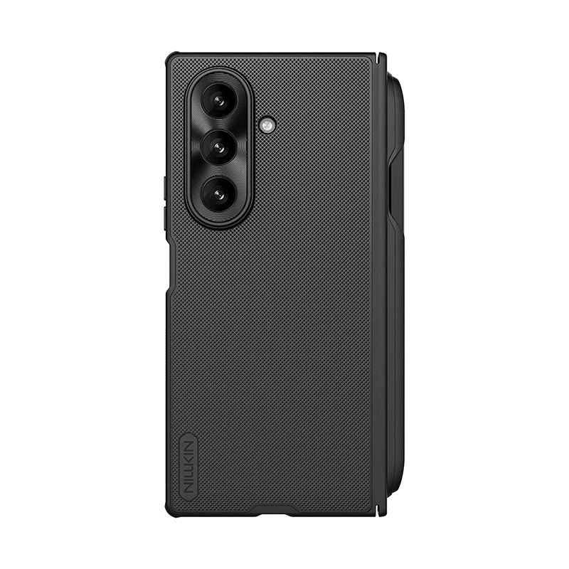 Nillkin Super Frosted Shield Fold -kotelo Samsung Galaxy Z Fold 7 S Pen -pidikkeellä - musta