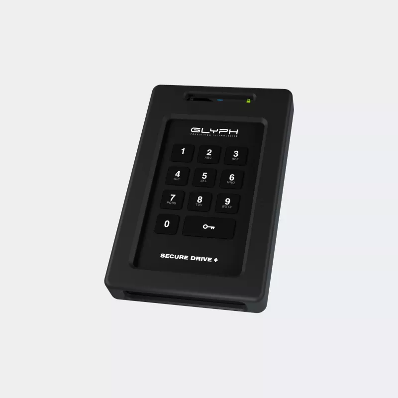 Glyph SecureDrive+ Keypad 4TB salattu SSD-asema USB 3.2 Gen 2 Type-C