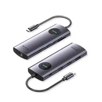 VENTION USB-C 10-in-1 telakointiasema 8K 30Hz 100W PD LED-näytöllä