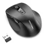 Vention KTMB0 kaksitilainen 2,4GHz + Bluetooth 5.1 langaton optinen hiiri, 6 painiketta, 800-2400 DPI, musta