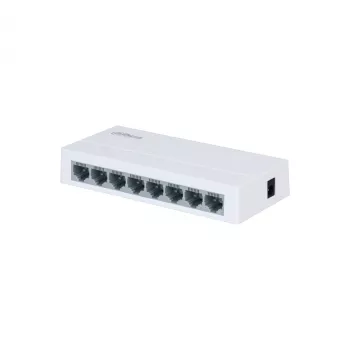 DAHUA PFS3008-8ET-L-V2 hallitsematon työpöytäkytkin, 8x RJ45 10/100Mbps (ilman PoE)