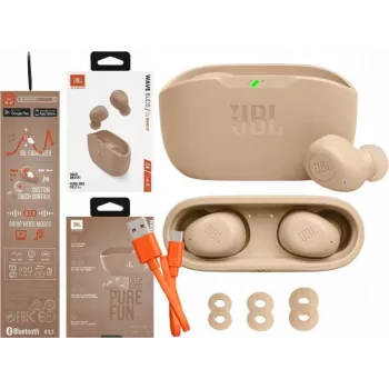 JBL Wave Buds True Wireless in-ear-kuulokkeet beige