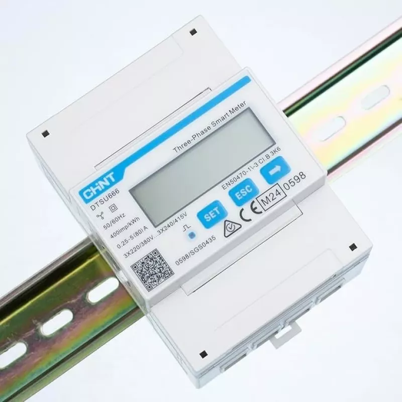CHINT älykäs tehoanturi 3Ph+N Modbus 5(80)A MID