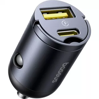 Baseus Tiny Star 30W USB-A USB-C seinälaturi musta