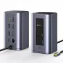 Baseus Air Spacemate 12-in-1 USB-C-keskitin, 2x HDMI 4K@60Hz, 2x USB-C 10 Gbps, 2x USB-A 5 Gbps, 2x USB-A 480 Mbps, RJ45, SD/microSD, USB-C PD, harmaa
