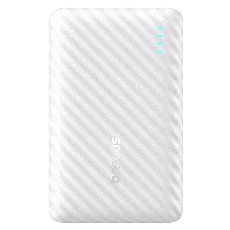 Baseus EnerFill FP21 10000 mAh 22.5W USB-A USB-C Power Bank valkoinen