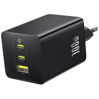 Baseus EnerFill FE11 100W 2 x USB-C + USB-A laturi - musta