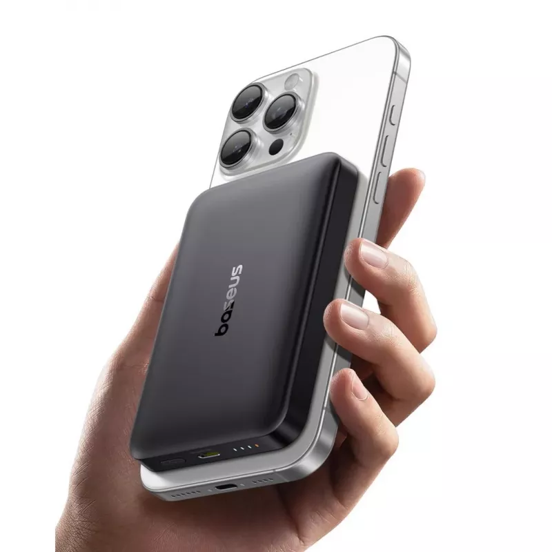 Baseus EnerFill FM12 10000 mAh 22,5W Qi2 MagSafe musta