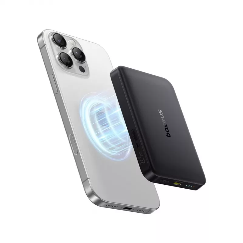 Baseus EnerFill FM12 10000 mAh 22,5W Qi2 MagSafe musta