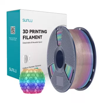 SUNLU PLA Transparent Rainbow -filamentti 1,75 mm 1 kg 3D-tulostinfilamentti