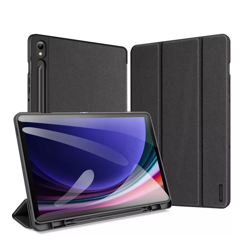 Dux Ducis Domo Folio -kotelo Smart Sleep -toiminnolla Samsung Galaxy Tab S9 -laitteelle - musta