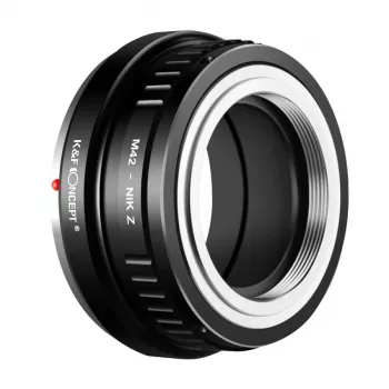 K&F Concept M42 - Nikon Z -objektiivisovitin Nikon Z5 Z6 Z7 Z50 Zfc Z9 Z8 Z30, musta