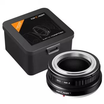 K&F Concept M42 - Nikon Z -objektiivisovitin Nikon Z5 Z6 Z7 Z50 Zfc Z9 Z8 Z30, musta