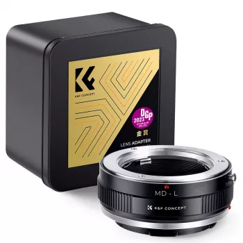 K&F-adapteri Minolta MD/MC -objektiivi Leica L-mount -kameraan - musta