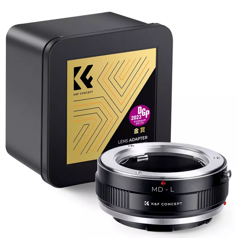 K&F-adapteri Minolta MD/MC -objektiivi Leica L-mount -kameraan - musta