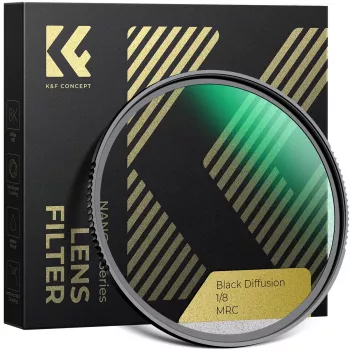 K&F Concept Black Diffusion 1/8 -suodatin 58 mm