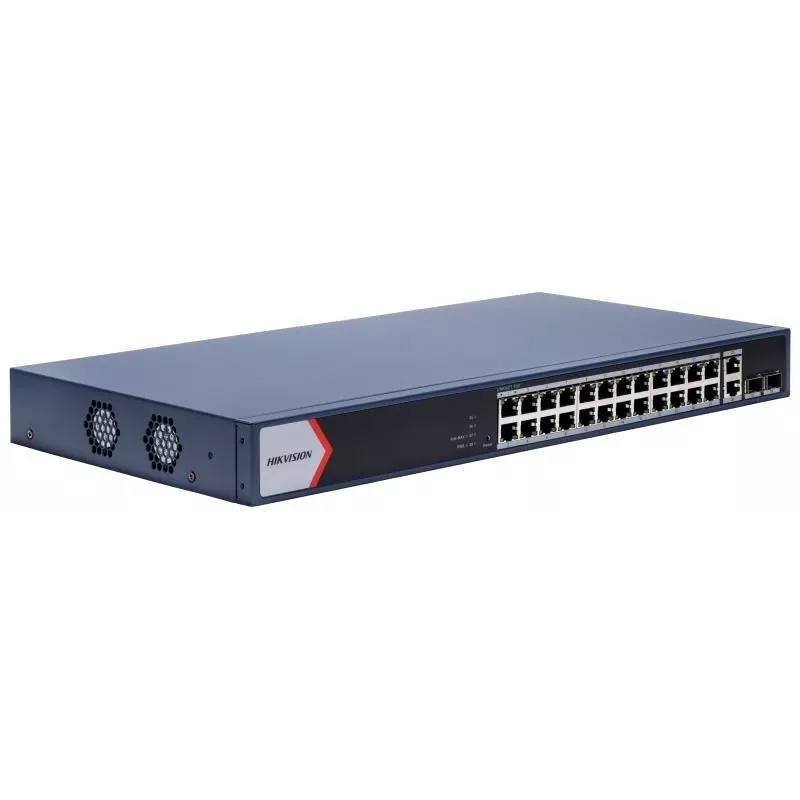 Hikvision DS-3E1528P-EI 24-porttinen Gigabit PoE+ Managed -kytkin