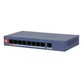 DAHUA CS4009-8ET1GT-60 Managed L2 -kytkin 8 PoE-portilla ja 1 Gigabit-uplinkilla, 60W PoE-budjetti