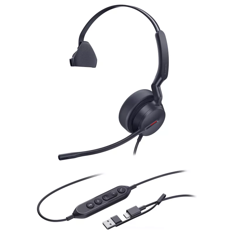 Yealink kuulokemikrofoni UH 44 Mono USB-C/A