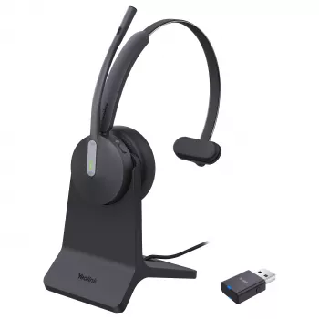 Yealink WH64 Hybrid Mono DECT/Bluetooth-kuulokemikrofoni lataustelineellä